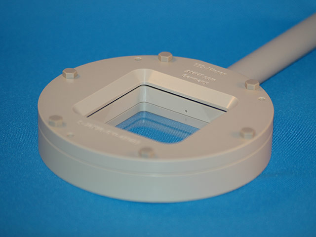 Chip holder with optical window